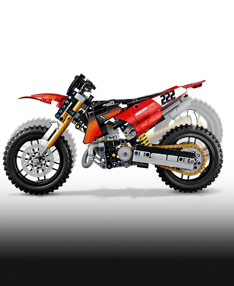 Lego Ducati Desmo450 Mx Factory Motorcycle 42238 457-Piece Building Set, Ages 10+