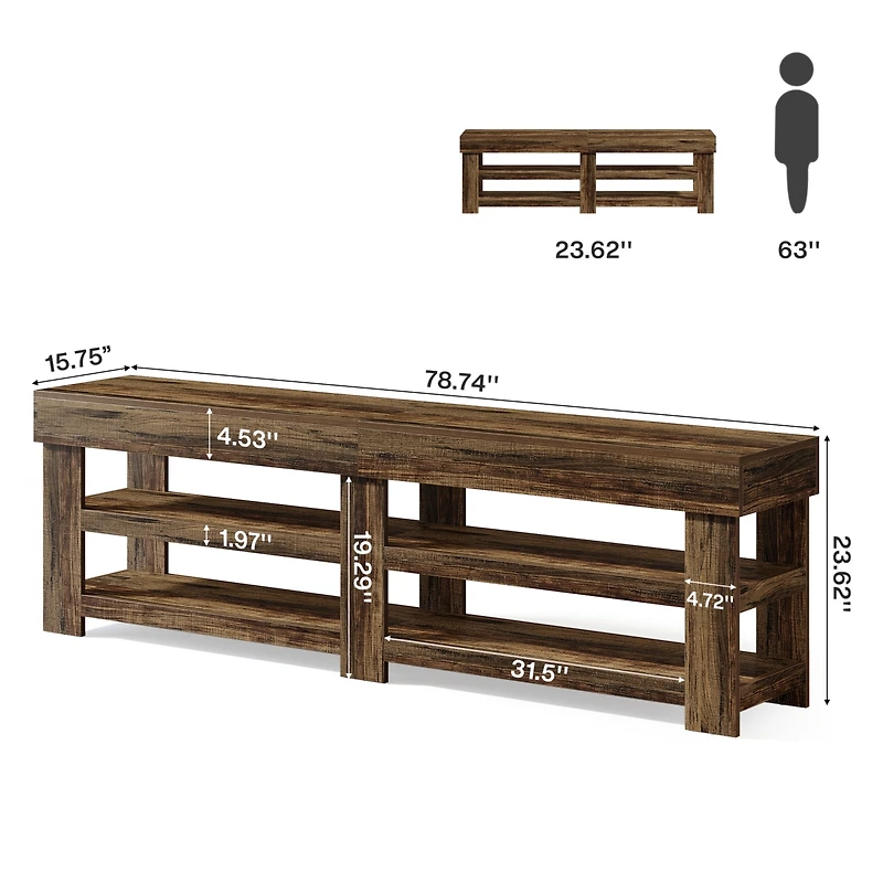 Tribesigns Tv Stand, Entertainment Center, Modern Media Console