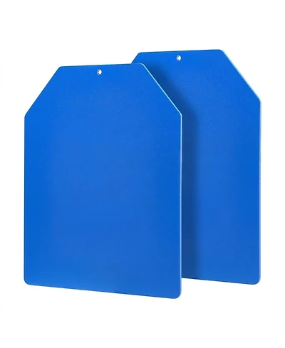 Sugift 5.75 Lb Pair Steel Weight Vest Plates Ergonomic Fit for Strength Training Running Fitness