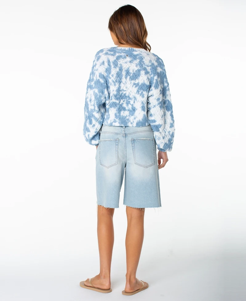 Roxy Women's Sundaze Tie-Dye Cropped Cardigan