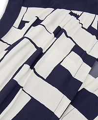Reiss Women's Samira Scarf-Print A-Line Belted Midi Dress