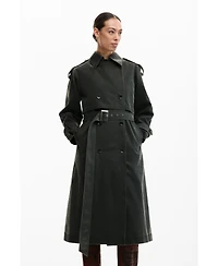 Desigual Women's Trench Coat Leather Effect