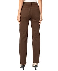 Liverpool Los Angeles Petite Kennedy Comfort Waist Mid-Rise Straight-Leg Jeans