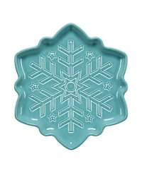 Fiesta Turquoise Snowflake 8" Shaped Plate, Exclusively at Macy's