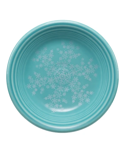 Fiesta Turquoise Snowflakes 7.25" Classic Rim Salad Plate, Exclusively at Macy's