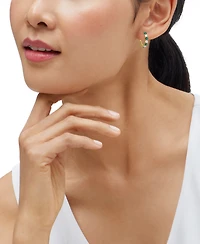 Grown With Love Lab-Grown Ruby (1 ct. t.w.) & Diamond Earrings 10k White Gold (Also Available Emerald)