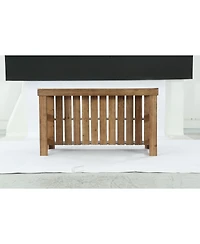 Tribesigns Kitchen Island with Seating and Storage, Farmhouse Wood Stationary Island Table, Coffee Bar Table