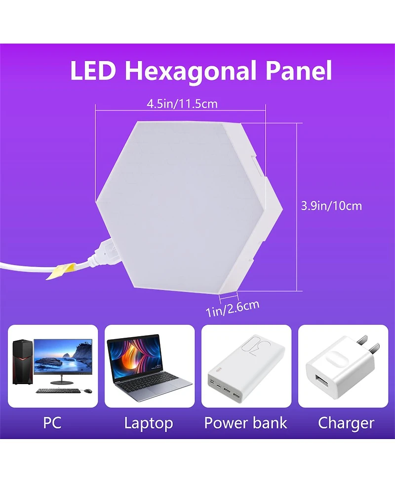 Yobtop Hexagon Lights Led Wall Panels