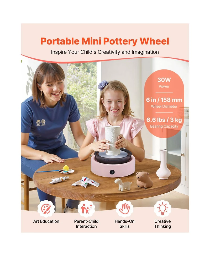 Yobtop Mini Pottery Wheel for Kids