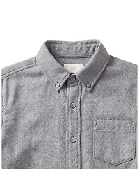 Hope & Henry Boy's(2T-4T) Organic Long Sleeve Flannel Shirt