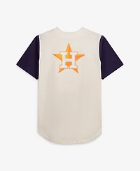 Fanatics Men's Cream Houston Astros Big Tall Full-Button Jersey