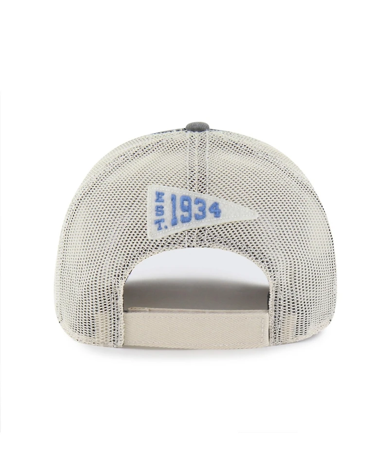 '47 Brand Men's Charcoal Detroit Lions Egremont Well-Worn Adjustable Trucker Hat