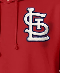 Champion Men's Red St. Louis Cardinals Reverse Weave Chenille Hoodie
