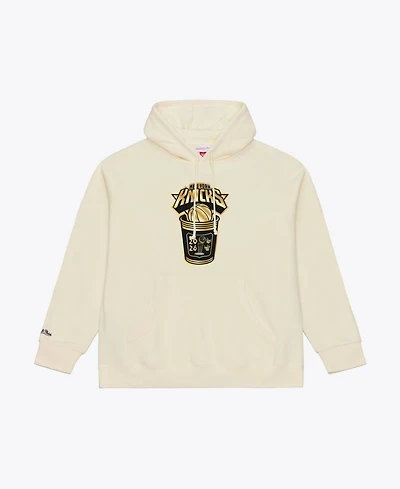 Mitchell & Ness Men's Cream New York Knicks 2026 Nba Finals Champions Gold Coffee Cup Hoodie