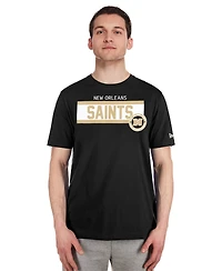 New Era Men's Black Orleans Saints 3rd Down High Density Print T-Shirt