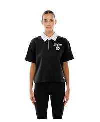 New Era Women's Pittsburgh Steelers Boxy Cropped Polo