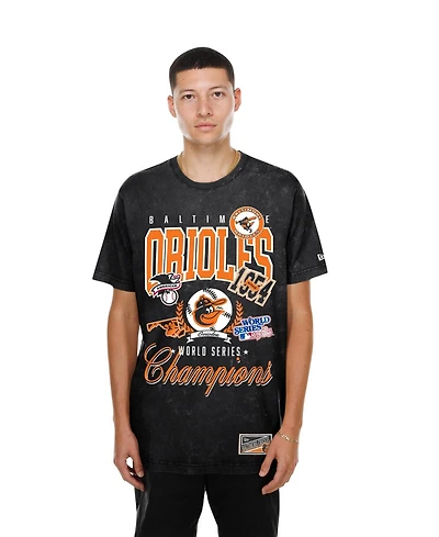New Era Men's Black Baltimore Orioles Mineral Wash T-Shirt