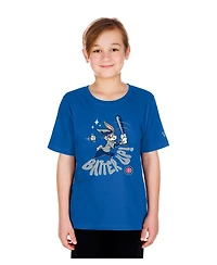 New Era Big Boys and Girls Royal Chicago Cubs Looney Tunes T-Shirt