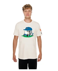 New Era Men's Natural York Mets Golf Mascot T-Shirt