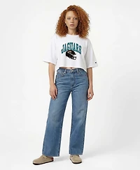 Champion Women's Jacksonville Jaguars Boyfriend Cropped Oversized T-Shirt