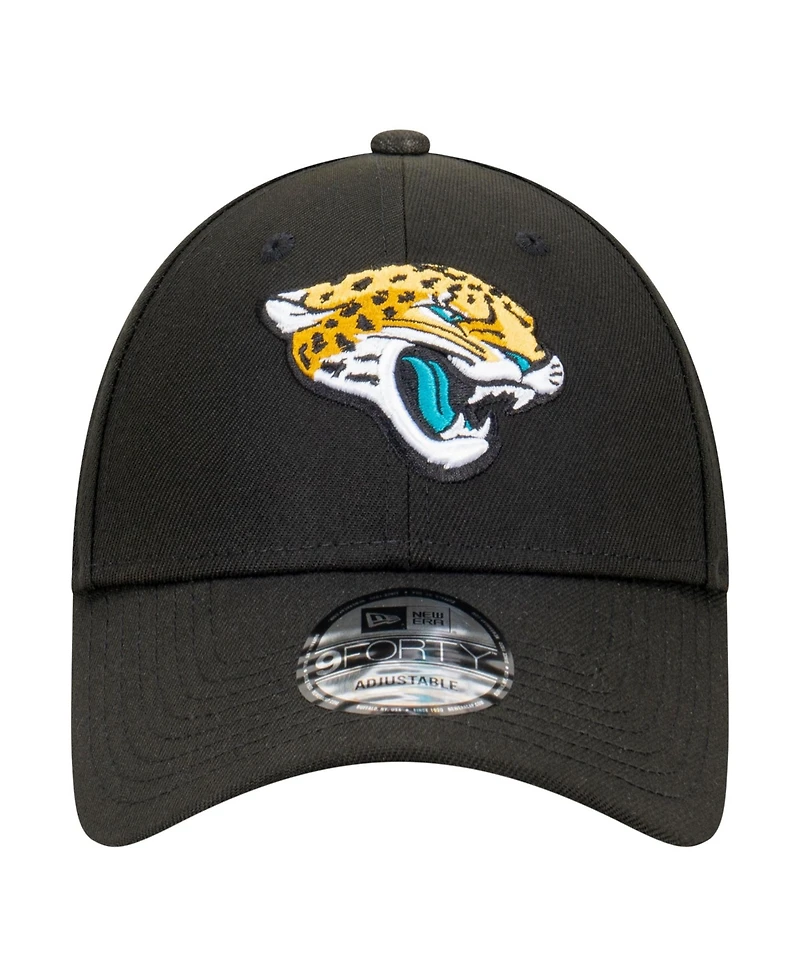New Era Men's Black Jacksonville Jaguars Core Team 9FORTY Adjustable Hat