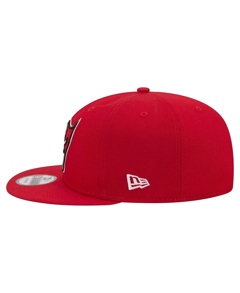 New Era Men's Red Tampa Bay Buccaneers 9FIFTY Snapback Hat