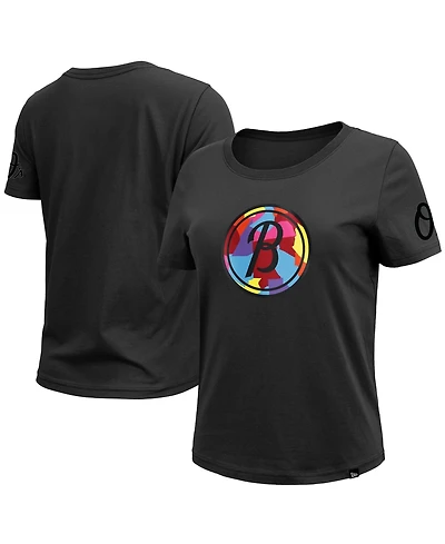 New Era Women's Baltimore Orioles 2023 City Connect Cap Logo Screen Print Graphics T-Shirt
