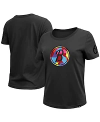 New Era Women's Baltimore Orioles 2023 City Connect Cap Logo Screen Print Graphics T-Shirt