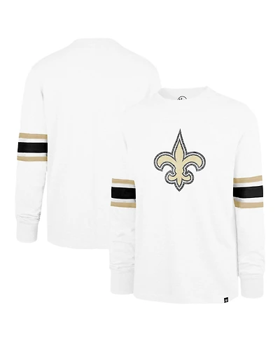 '47 Brand Men's White New Orleans Saints Gridiron Premier Brex Long Sleeve T-Shirt