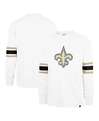 '47 Brand Men's White New Orleans Saints Gridiron Premier Brex Long Sleeve T-Shirt