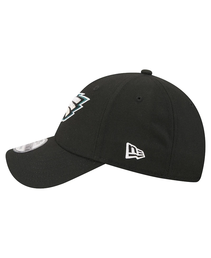 New Era Men's Black Philadelphia Eagles Core Team 9FORTY Adjustable Hat