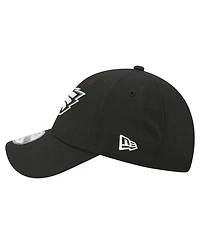 New Era Men's Black Philadelphia Eagles Core Team 9FORTY Adjustable Hat