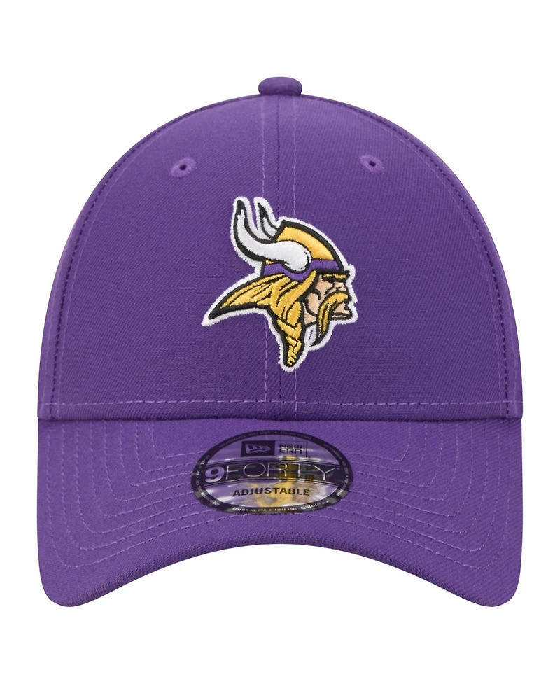 New Era Men's Purple Minnesota Vikings Core Team 9FORTY Adjustable Hat