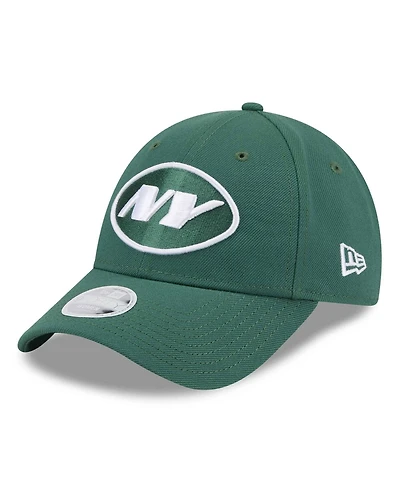 New Era Women's Green New York Jets Simple Adjustable 9FORTY Hat