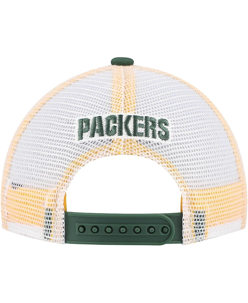 Outerstuff Preschool Green/White Green Bay Packers Core Lockup Trucker Adjustable hat