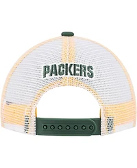 Outerstuff Preschool Green/White Green Bay Packers Core Lockup Trucker Adjustable hat