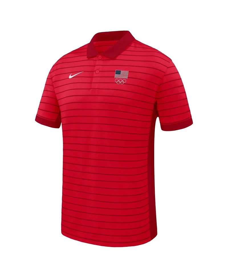 Nike Men's Team Usa Victory Stripe Dri-fit Polo Shirt