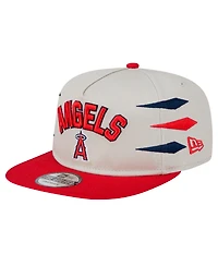 New Era Men's Cream Los Angeles Angels Iron Golfer Snapback Hat