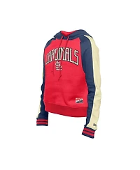 New Era Women's St. Louis Cardinals Cooperstown Collection Cropped Raglan Hoodie