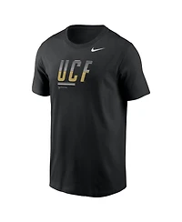 Nike Men's Black Ucf Knights Wordmark Logo Legend T-Shirt