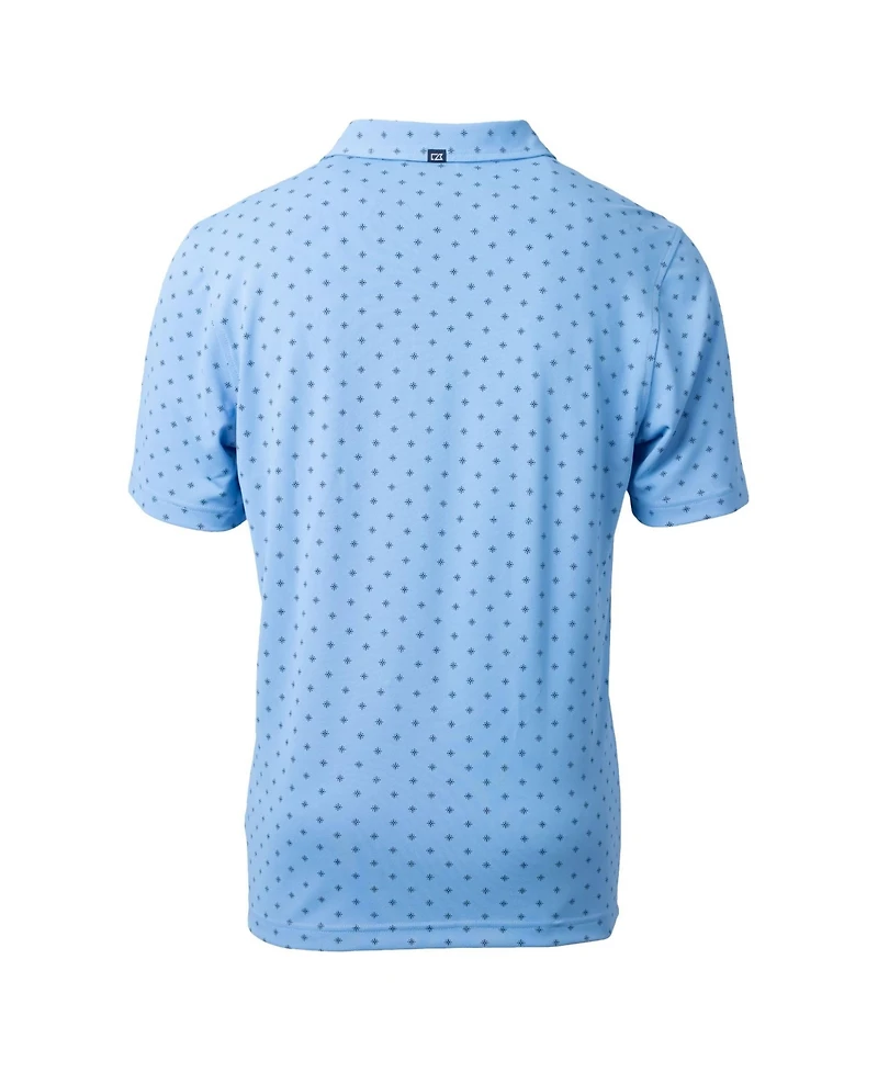 Cutter & Buck Men's Powder Blue Buffalo Bills Virtue Eco Pique Tile Print Polo Shirt