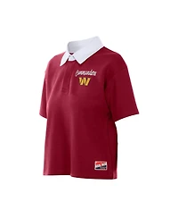 New Era Women's Washington Commanders Boxy Cropped Polo