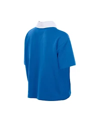 New Era Women's Detroit Lions Throwback Boxy Cropped Cotton-Blend Polo