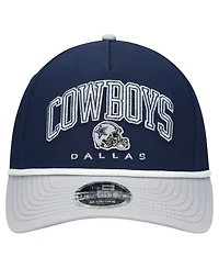 New Era Preschool Navy/Gray Dallas Cowboys Arch 9FORTY M-Crown A-Frame Coolera Adjustable Hat