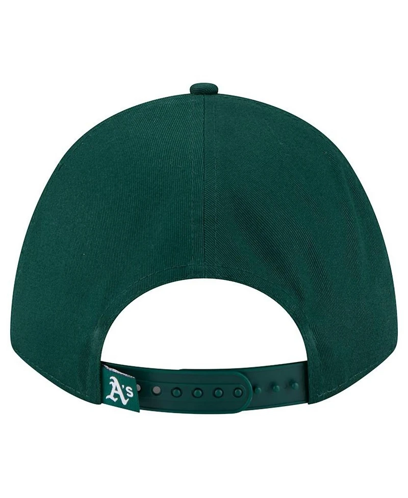 New Era Women's Green Athletics Metallic A-Frame 9FORTY Adjustable Hat