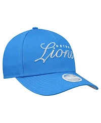 New Era Women's Blue Detroit Lions Metallic 9FORTY M-Crown A-Frame Adjustable Hat