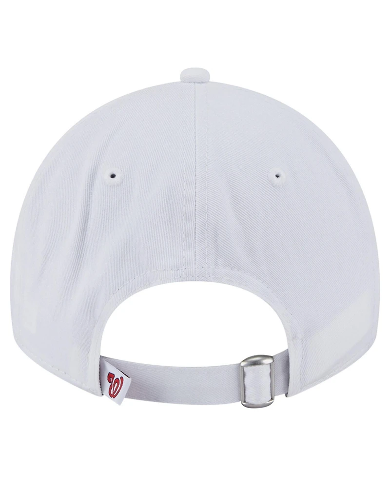 New Era Women's White Washington Nationals Team Fan 9TWENTY Adjustable Hat