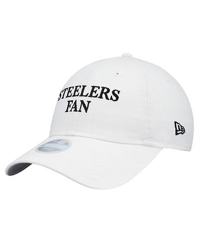 New Era Women's White Pittsburgh Steelers Team Fan 9TWENTY Adjustable Hat