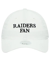 New Era Women's White Las Vegas Raiders Team Fan 9TWENTY Adjustable Hat