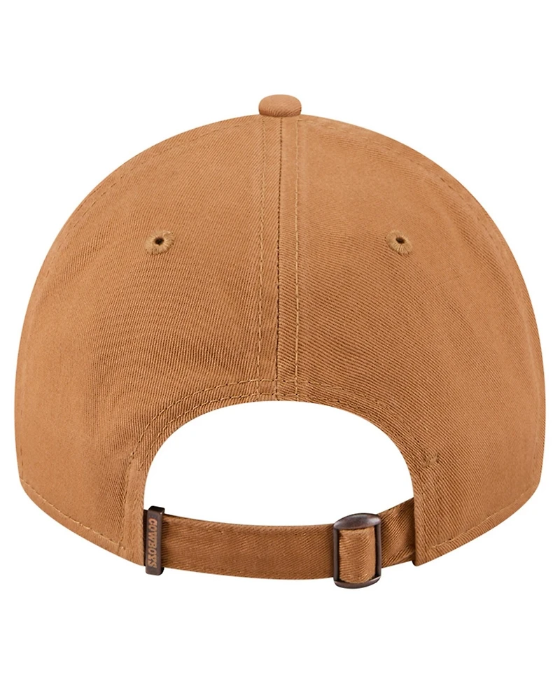 New Era Men's Brown Dallas Cowboys Stamp 9TWENTY Adjustable Hat
